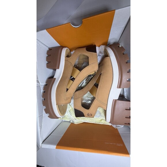 TIMBERLAND BOOT SANDALS Size 9.5 EVERLEIGH GLADIATOR TB0A634M754 NEW TIMBS WOMEN - Picture 16 of 16